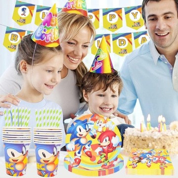 НАБОР КРУЖКИ, ТАРЕЛКИ, САЛФЕТКИ SONIC THE HEDGEHOG SONIC MANIA 66 ЭЛЕМЕНТОВ.