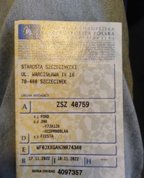 Ford Fiesta VIII Hatchback 5d 1.0 Eco Boost 100KM 2022 Ford Fiesta 112022 SALON POLSKA. 1.0 Benzyna ST. Uszkodzony przod i tyl. J, zdjęcie 21