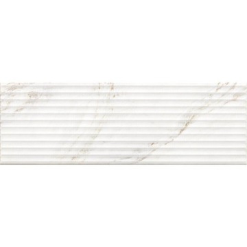 PŁYTKI ŚCIENNE MARMUR biały struktura POŁYSK 25x75