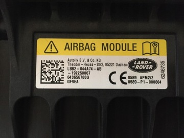 RANGE ROVER DEFENDER L663 AIRBAG SPOLUJEZDCE ORIG.