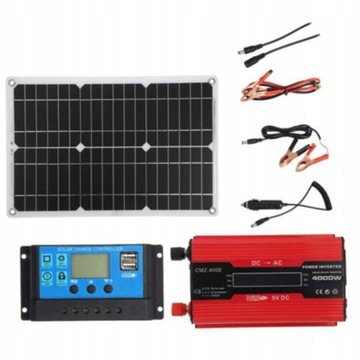 ZESTAW PANEL SOLARNY 4000W INWERTER PRZETWORNICA