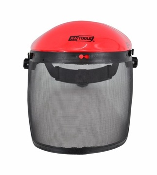 Щиток для лица с сетчатым козырьком AWTOOLS С ГОЛОВКОЙ