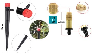 Большой ирригационный ирригационный комплект + программист контроллера садового шланга