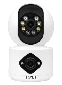 ВРАЩАЮЩАЯСЯ IP WIFI КАМЕРА ВНУТРЕННЯЯ ЭЛЕКТРОННАЯ НЯНЯ ДВЕ ЛИНЗЫ 3 Мпикс.