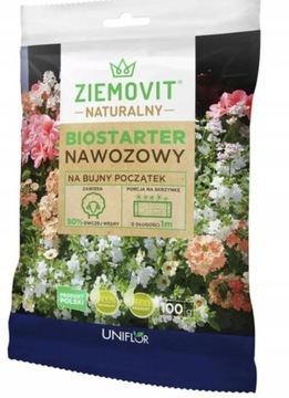 Biostarter nawozowy 100g nawóz na bujny początek roślin NATURALNY NAWÓZ