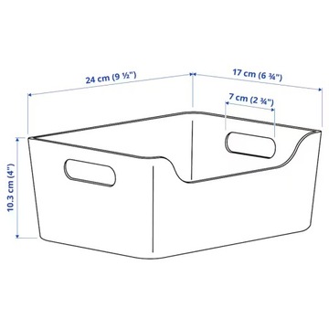 ИКЕА ОБНОВЛЕНИЕ | Коробка Контейнер зеленый | 24x17 см