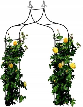 PERGOLA OGRODOWA ŁUK PODPORA NA RÓŻE KWIATY 240cm + KOTWY