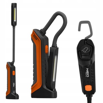 НЕОЛАМПА МАСТЕРСКАЯ АККУМУЛЯТОР 400 ЛМ COB + ФОНАРЬ