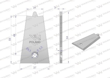 Стебель Бизона 5040002049 WARYŃSKI (продаются парами по 50 штук)