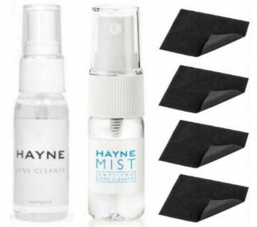 ZESTAW DO OBIEKTYWÓW Hayne Lens Cleaner 30ml + Mist 15ml + 4 x Ściereczka