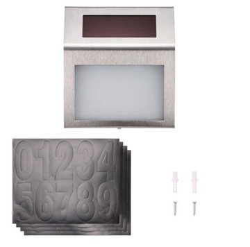 СОЛНЕЧНАЯ СВЕТОДИОДНАЯ НАСТЕННАЯ ЛАМПА С ПОДСВЕТКОЙ НОМЕР ДОМА