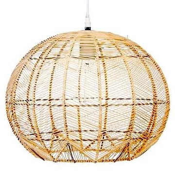 Современный подвесной потолочный светильник из ротанга в стиле BOHO