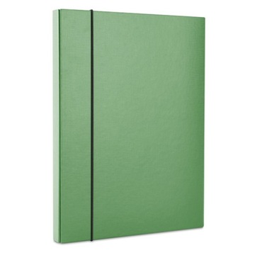 TECZKA-PUDEŁKO Z GUMKĄ OFFICE PRODUCTS, PP, A4/40, ZIELONA