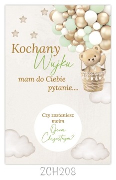 ZDRAPKA Pytanie do Ojca Chrzestnego Prośba, zaproszenie dla chrzestnego