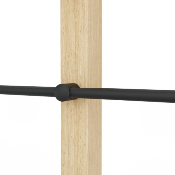 Перила балюстрады деревянные металлические 50x50R 1м