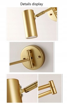 Регулируемый светодиодный настенный светильник на длинном кронштейне