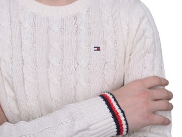 Sweter męski Tommy Hilfiger MW0MW13382 YBI/2 WHITE