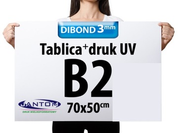 Tablica Szyld Druk UV Plansza DIBOND 3 mm B2