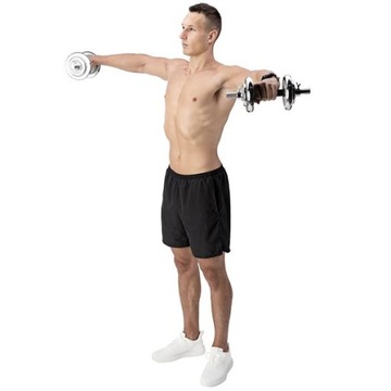 Набор для бодибилдинга, регулируемые гантели + штанга