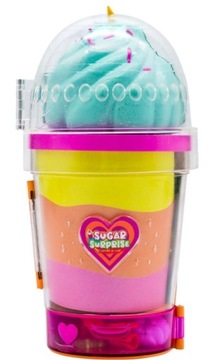 Sugar Surprise Laleczka 10 niespodzianek 350g Frappuccino niebieska