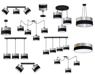 LAMPA PLAFON SUFITOWY PB-3C/M LED, LOFT E27 ABAŻUR