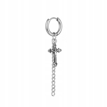 Черные серьги-капли унисекс из нержавеющей стали в стиле панк