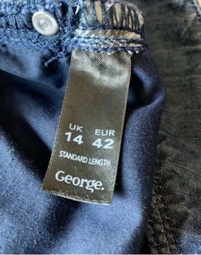 Spodnie jeansy George 42 kuloty szerokie nowe