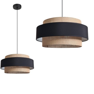 LAMPA BOHO WISZĄCA SUFITOWA NOWOCZESNA LEN LED
