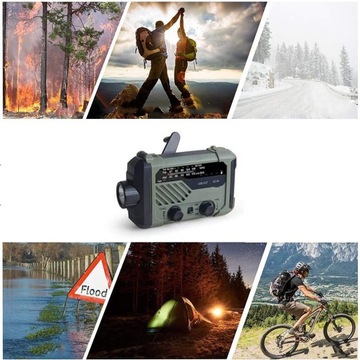 АВАРИЙНАЯ СОЛНЕЧНАЯ РАДИО ПОРТАТИВНАЯ РАДИО С РУКОЯТКОЙ AM/FM СОЛНЕЧНАЯ РАДИО 2000 МАЧ