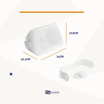GŁOŚNIKI instalacyjne 2SZT 5.25''120W IP65 WEW ZEW