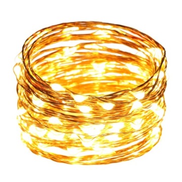 20 МИКРО СВЕТОДИОДНЫХ ПРОВОЛОЧНЫХ СВЕТИЛЬНИКОВ НА БАТАРЕЙКАХ БЕЛЫЙ ТЕПЛЫЙ