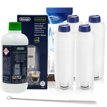 4x Filtr do kávovaru Delonghi AL-S002 Odvápňovač 500 ml Kartáč