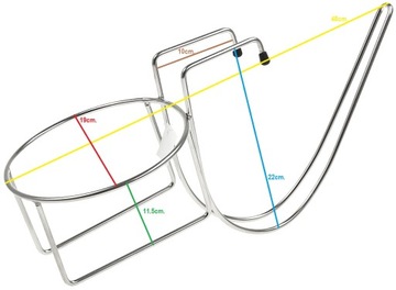 ДЕРЖАТЕЛЬ ДЛЯ ВЕДРА ДЛЯ ШАМПАНСКОГО KINGHOFF KH-1709