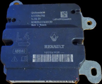 DACIA DUSTER SENSOR ŘÍZENÍ AIRBAG 985106190R