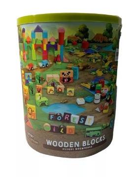 Элефун деревянные блоки буквы с маками сафари