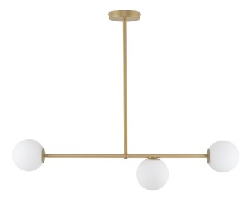 SIGMA Nowoczesna lampa LED GAMA 3 złoty beż lampa wisząca LED