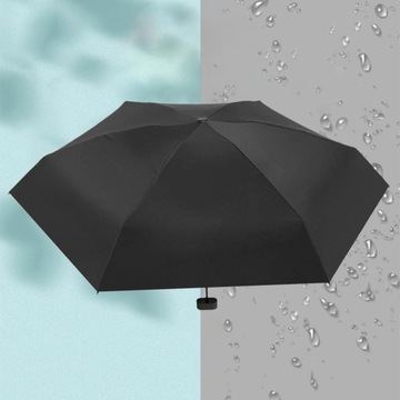 Parasole przeciwdeszczowe dla dorosłych Czarne
