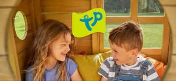 Vaikų lauko žaidimų aikštelė su nameliu su čiuožykla su smėlio dėže su sūpynėmis su laipiojimo zona TP Toys smėlio 208cm