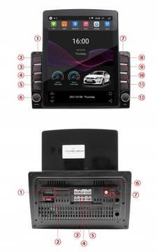 RÁDIO 2DIN 9.7" GPS SKODA FABIA 3 III 2015-2019