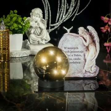 СОЛНЕЧНАЯ СВЕТОДИОДНАЯ ГРАФИКА, БОЛЬШАЯ СТАТУЭТКА ДЛЯ КЛАДБИЩА, МОГИЛЫ