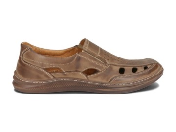 ПОЛУСАПОЖКИ САНДАЛИИ МОКАСИНЫ КОЖА ПОЛИРОВКА 185 КОРИЧНЕВЫЙ 47