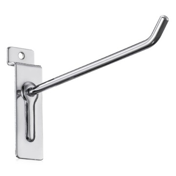 ПОДВЕСКА С КРЮКОМ 10 СМ, ХРОМИРОВАННАЯ МОНТАЖНАЯ ПАНЕЛЬ, НАСТЕННАЯ ПЛАНЕКА, ПРОСТРАНСТВЕННАЯ ПАНЕЛЬ