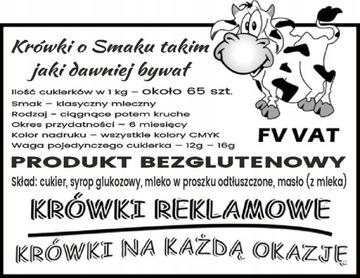 EXPRESS 48 Krówki Cukierki Reklamowe - 5KG