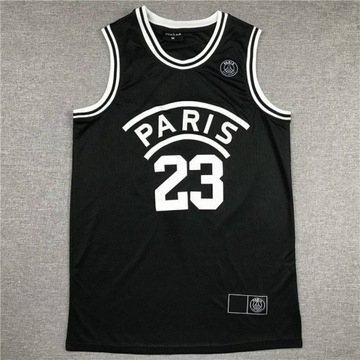 Koszulka NBA Chicago Bulls no23 Jordan Paris Czarna klasyczna kamizelka