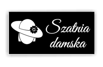TABLICZKA na drzwi SZATNIA toaleta WC 10x5 cm 2szt