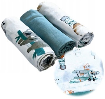 PIELUCHY PIELUSZKI MUŚLINOWE PREMIUM 3 SZT 60x75cm