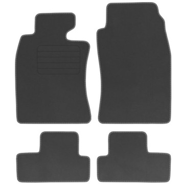MINI COOPER I R50 2001-2006 Dywaniki welurowe COMFORT GRAFIT + stopery