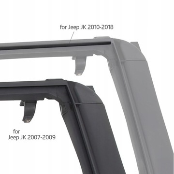 Пластиковая рама левой двери Wrangler JK 2d 07-09