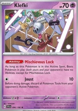 Scarlet & Violet Holo 096/198 Klefki