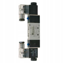 Elektrozawór do powietrza 5/2 1/8 bistabilny 24VDC